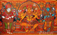 Fine art  - Goddess Durga Mural by Artist 