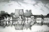 Fine art  - Padmanabha Temple  by Artist 