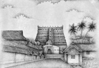 Fine art  - Padmanabha Temple 1 by Artist 