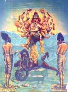 Fine art  - Lord Shiva Saves Markandeya by Artist 