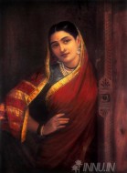 Fine art  - Maharashtrian Lady  by Artist Raja Ravi Varma