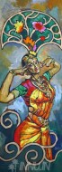 Fine art  - Bharatanatyam Dancer                                                                                                                                               by Artist 
