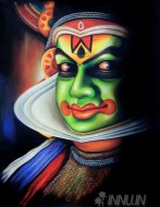 Fine art  - Kathakali Face 6 by Artist 