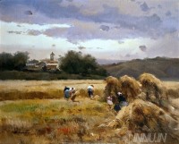 Fine art  - Harvesting  by Artist 