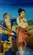 Fine art  - King Shantanu & Satyavati by Artist 