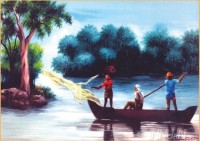 Fine art  - Fishing  by Artist 