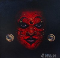 Fine art  - Dark Theyyam  by Artist Binu Perukavu