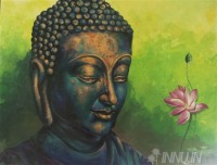 Fine art  - Buddha by Artist Binu Perukavu