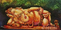 Fine art  - Shayana Ganapathi  by Artist Binu Perukavu