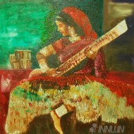 Fine art  - Gypsy Singer by Artist Babitha Marina Justin