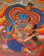 Fine art  - Krishna-Radha by Artist Pooja Kashyap