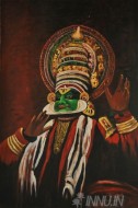 Fine art  - Kathakali 3 by Artist Suresh Dev