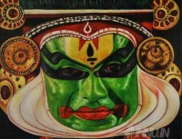 Fine art  - Kathakali by Artist Suresh Dev