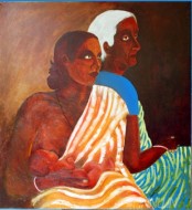 Fine art  - Three Generations by Artist Usha Ramachandran