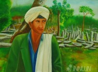 Fine art  - The Pator of Nartiang by Artist Babitha Marina Justin