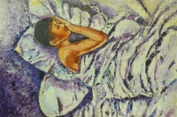 Fine art  - Sleeping Purple by Artist Babitha Marina Justin