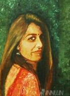 Fine art  - Woman by Artist Babitha Marina Justin