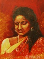 Fine art  - Self Portrait by Artist Babitha Marina Justin