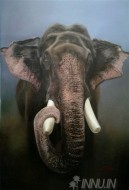 Fine art  - Elephant  by Artist Dinak Divakaran