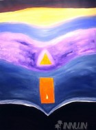 Fine art  - Birth of light by Artist K Jayakumar