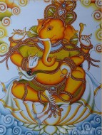 Fine art  - Ganapathi by Artist Ajesh K.K