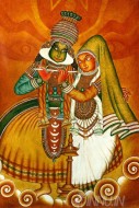 Fine art  - Kathakali by Artist Ajesh K.K