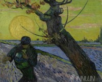 Fine art  - The Sower by Artist Vincent Van Gogh