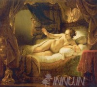 Fine art  - Danaë by Artist Rembrandt