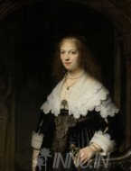 Fine art  - Portrait of Maria Trip by Artist Rembrandt