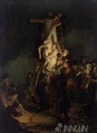 Fine art  - The Descent from the Cross by Artist Rembrandt