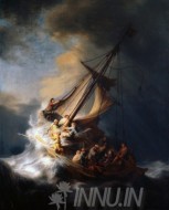 Fine art  - The Storm on the Sea of Galilee by Artist Rembrandt