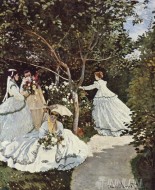 Fine art  - Women in the Garden by Artist Claude Monet