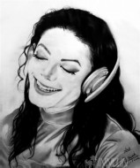 Fine art  - Michael Jackson pencil sketch by Artist Ratheesh R