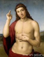 Fine art  - Christ Blessing by Artist Raphael