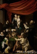 Fine art  - Madonna of the Rosary by Artist Caravaggio