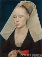 Fine art  - Portrait of a Lady by Artist Rogier van der Weyden