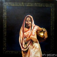 Fine art  - Bodhu by Artist Kankana Pala